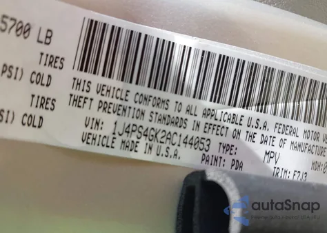 2010 Jeep Grand Cherokee Laredo из США, поврежденный, VIN 1J4PS4GK2AC144053